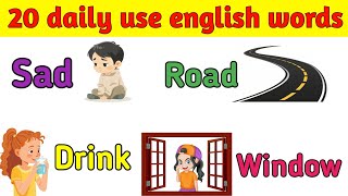 20 daily use english words  important english word [upl. by Mortie]