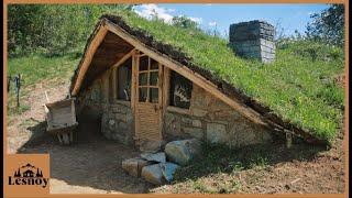 Construction of a dugout in the mountains DIY [upl. by Oregolac]