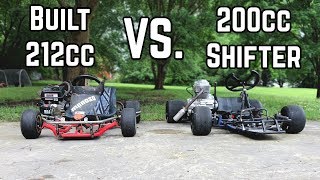 Yard Kart Racing Head to Head  200cc vs 212cc [upl. by Anelleh]