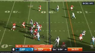 Bo Nix 19 Yard Touchdown Pass to Adam Trautman  Panthers vs Broncos [upl. by Dean]