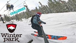 Skiing off CHALLENGER LIFT at WINTER PARK [upl. by Ailero]