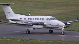 Beechcraft Super King Air 350 taxi and takeoff [upl. by Wainwright493]