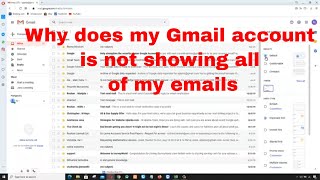 Gmail inbox is not showing all of my emails on PC [upl. by Normak117]