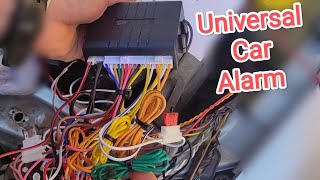 Universal Car Alarm Installation  wiring diagram explained [upl. by Sonstrom369]