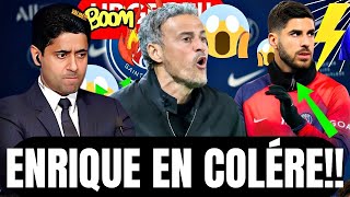 😱😱URGENT COUP DE TONNERE Á PARIS LUIS ENRIQUE EN COLÉRE ACTUALITÉS ACTUALITÉ DU PSG ACTU PSG [upl. by Friday]