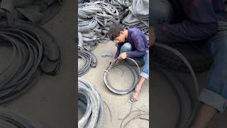 How to Recycle Old Tires  Scrap shorts ytshorts recycle [upl. by Storz906]