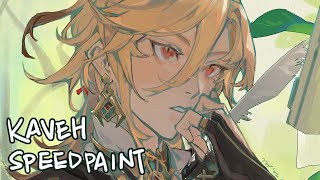 genshin impact  kaveh speedpaint [upl. by Bara250]