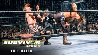 FULL MATCH Firstever Elimination Chamber Match Survivor Series 2002 [upl. by Okiman]