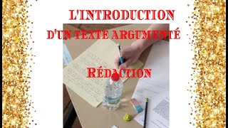 Lintroduction dun texte argumenté [upl. by Liggitt]