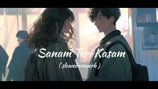 Sanam Teri Kasam  slowed reverb  Ankit tiwaris palak muchhal  lofi [upl. by Ahsoyem766]