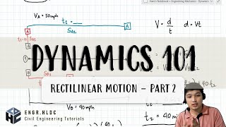 CE Board Exam Review Dynamics  Rectilinear Motion Constant Acceleration Part 2 [upl. by Viveca754]