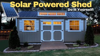 12V Solar Powered Shed Setup  Off Grid Lighting [upl. by Ecinereb]