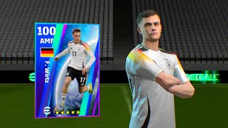 How To Train F Wirtz in eFootball 2024  F Wirtz Max Level eFootball 2024 [upl. by Nolrac]