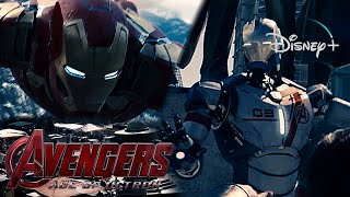 Avengers Age Of Ultron  IronMan Sends IronLegion To Sokovia Scene  Disney 2015 [upl. by Immas]