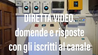 2 FOTOVOLTAICO domande e risposte Diretta Video [upl. by Herahab]