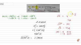 sqrt2sqrt22cos4theta [upl. by Annairda]