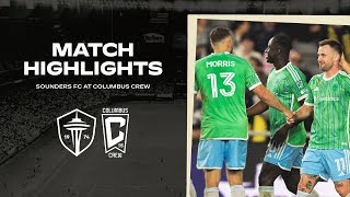 HIGHLIGHTS Columbus Crew vs Seattle Sounders FC [upl. by Leunamesoj]