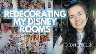 DISNEY ROOM REDECORATING  ROOM TOUR  Disney Elz [upl. by Anawyt444]