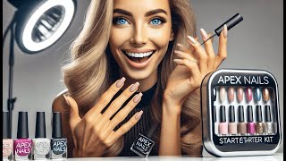 💅 Five Angeles Tipex Instant Apex Gel Nail Tips Kit Hard Nail Tips  Best Apex Nails Starter Kit 💖 [upl. by Monda]