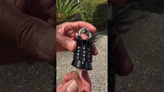 Easy Peasy How I change combination on master lock shorts [upl. by Parrisch]