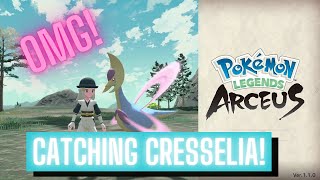 how to catch Cresselia  Pokémon Legends Arceus  Its crazy Zealous Ethan Games [upl. by Atnicaj530]