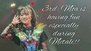 BABYMETAL Moametal  Cute and Funny moments compilation on World Tour 20232024 FANCAM part 2 [upl. by Eladnek]