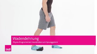 Wadendehnung  Sprunggelenk Übungen mit Balance Pad bei Instabilitäten [upl. by Kone]