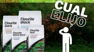 🌿flourite de Seachem  diferencias en los suelos Nutritivos black  black sand dark y flourite red [upl. by Porett]