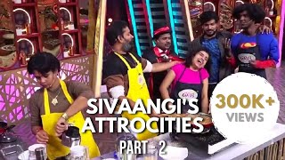 CWC 2 Funny moments part2 Ashaangi Sivaangi Pugazh Bala Manimegalai BabaBhaskar Ashwin [upl. by Eileme]