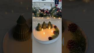 DIY Christmas candle 🎄☃️✨ christmas diy candle candlemaking christmastime holiday satisfying [upl. by Magena]