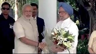 Prime Minister Narendra Modi visits Manmohan Singh [upl. by Shifrah980]