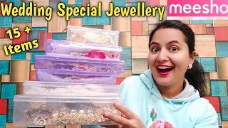 Meesho HUGE PREMIUM JEWELLERY Haul  Meesho Jewellery  Online Bridal Jewellery [upl. by Egon]