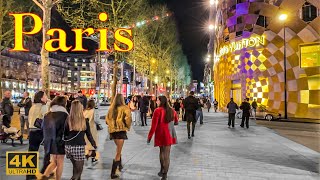 Paris France🇫🇷  Paris Evening Walk 2024  4K HDR walking tour  Paris 4K  A Walk In Paris [upl. by Rossi]