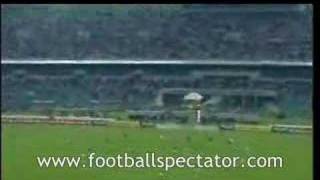 Goalkeeper scores from 100 metres [upl. by Spiers]