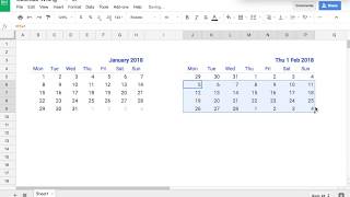 How I create a truly dynamic calendar in Excel or Sheets [upl. by Erkan]