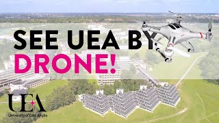 Aerial Drone Campus Tour  UEA from the Sky Tours [upl. by Aisyle974]