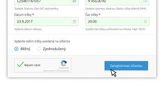 Jak rychle a bez registrace jednorázově zaregistrovat účtenku na webu [upl. by Mufi]