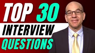 Top 30 Interview Questions  From a recruiters hiring playbook [upl. by Emil]