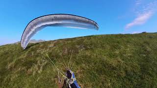 Kvitegga Dimmelsvik 2072024 Start 1618 Enzo 3 Paragliding Hill Soaring Rosendal Norge Norway [upl. by Lahtnero]