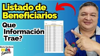 ✅ QUE INFORMACIÓN VIENE En ESTE PRIMER LISTADOS DE BENEFICIARIOS De RENTA CIUDADANA ❓😲 [upl. by Corder586]