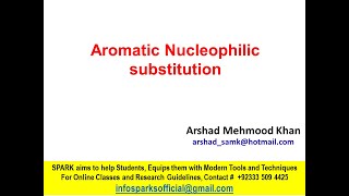 Aromatic Nucleophilic Substitution Reaction [upl. by Branch]