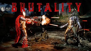 MK11 All Spawn Brutalities Fatalities Friendship Fatal Blow amp Ending [upl. by Aimerej]