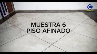 PISO AFINADO  MUESTRA 6 [upl. by Moffitt]