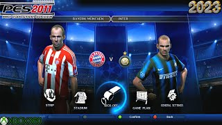 Bayern Munich v Inter  PES 2011 Gameplay in 2023  Champions League [upl. by Hcirdeirf]