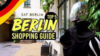 BERLIN🇩🇪 SHOPPING GUIDE TOP 5 Shops amp Areas Alexanderplatz KaDeWe Mall of Berlin amp more [upl. by Rudie190]