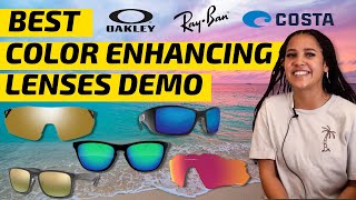 Color Enhancing Lenses Compared Oakley Prizm Fuse Amp Costa Del Mar 580 RayBan Chromance lens [upl. by Ticon637]