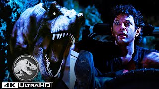 Jurassic Park  The T rex Chase In 4k HDR [upl. by Ambrosia548]