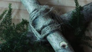 Gardening knots Square Lashing Knot Tutorial [upl. by Sualkcin740]