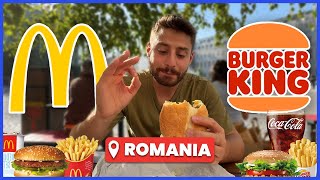 MC DONALDS vs BURGER KING in ROMANIA  PRATTQUELLO [upl. by Annaeg]