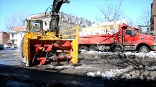 EXCITING SNOW REMOVAL OPERATION IN TRAFFIC [upl. by Pepillo582]